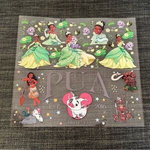 Disney Princess Tiana and Moana Transfers-Set of 2